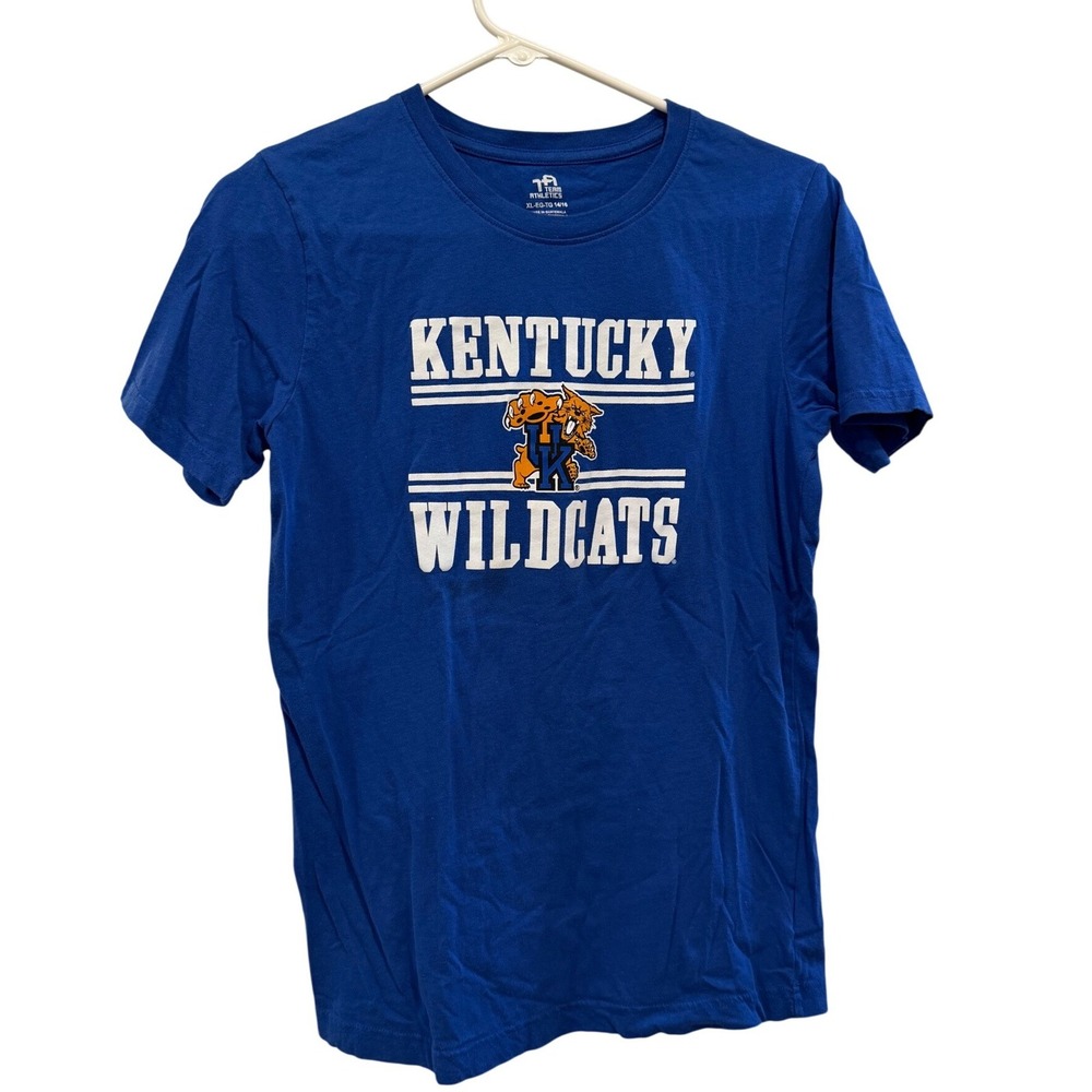 Team Athletics Kentucky Wildcats Youth XL 14/16 Graphic T-Shirt Royal Blue NCAA